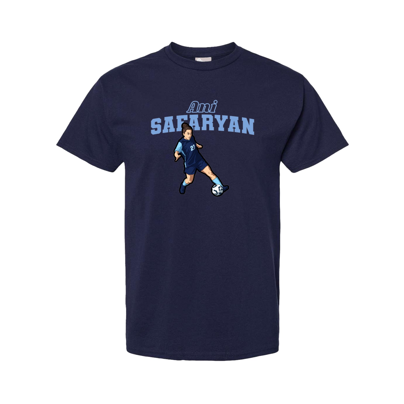 Youth Tee — Name Arch in Navy