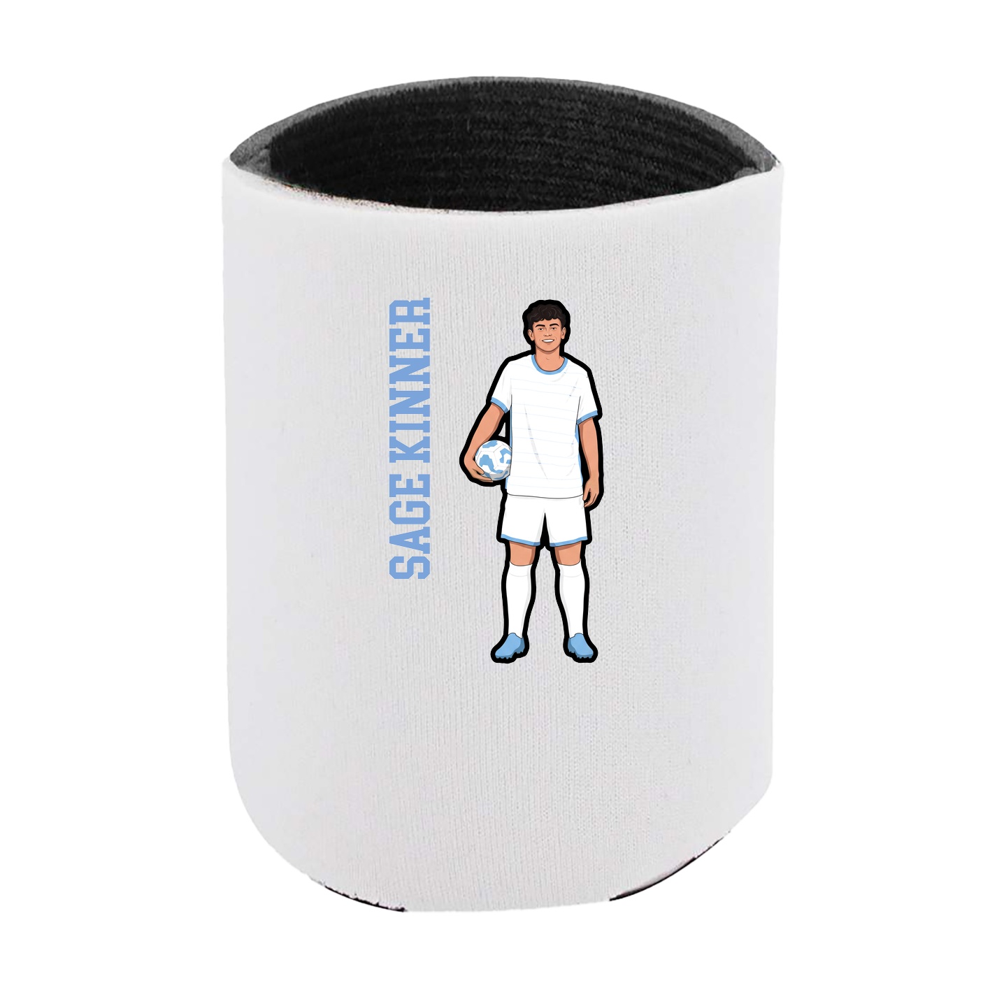 Can Holder — Name Vertical in White