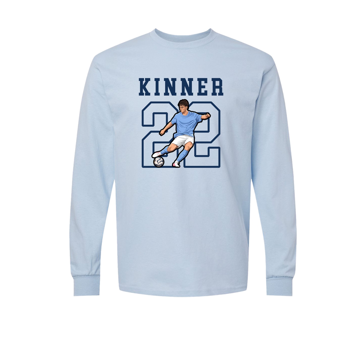 Long Sleeve Tee — Shirsey in Light Blue