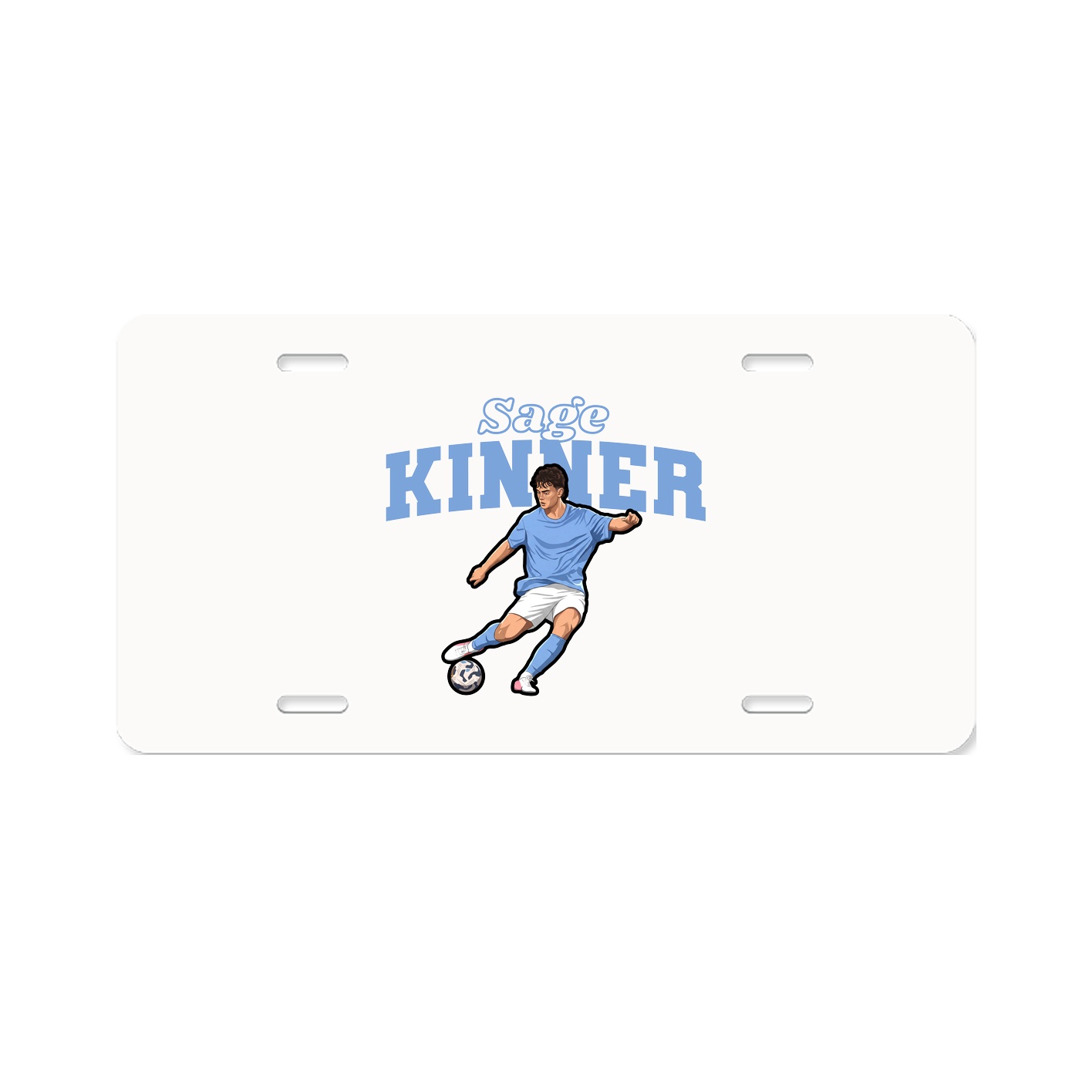 License Plate — Name Arch in Classic