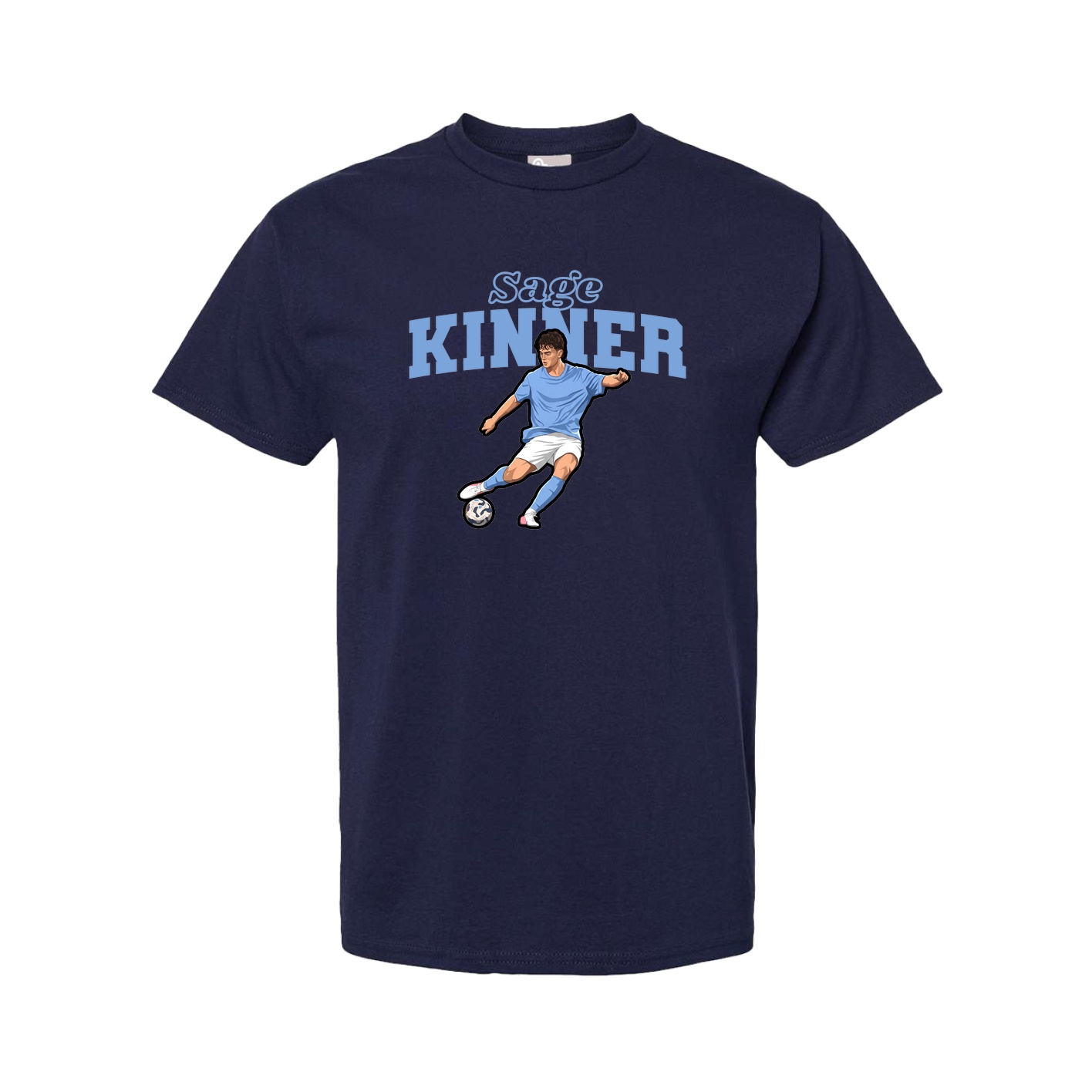 Tee — Name Arch in Navy