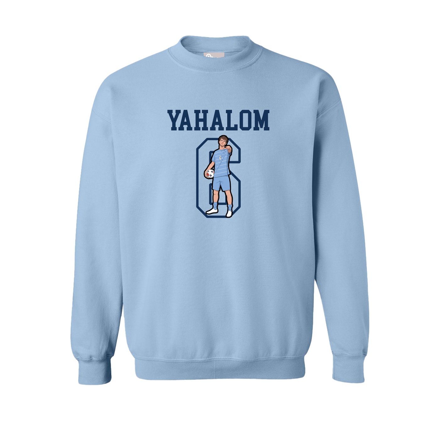 Fleece Crew — Shirsey in Light Blue