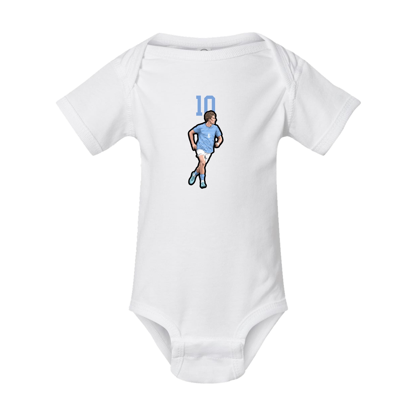 Baby Onesie — Number Top in White