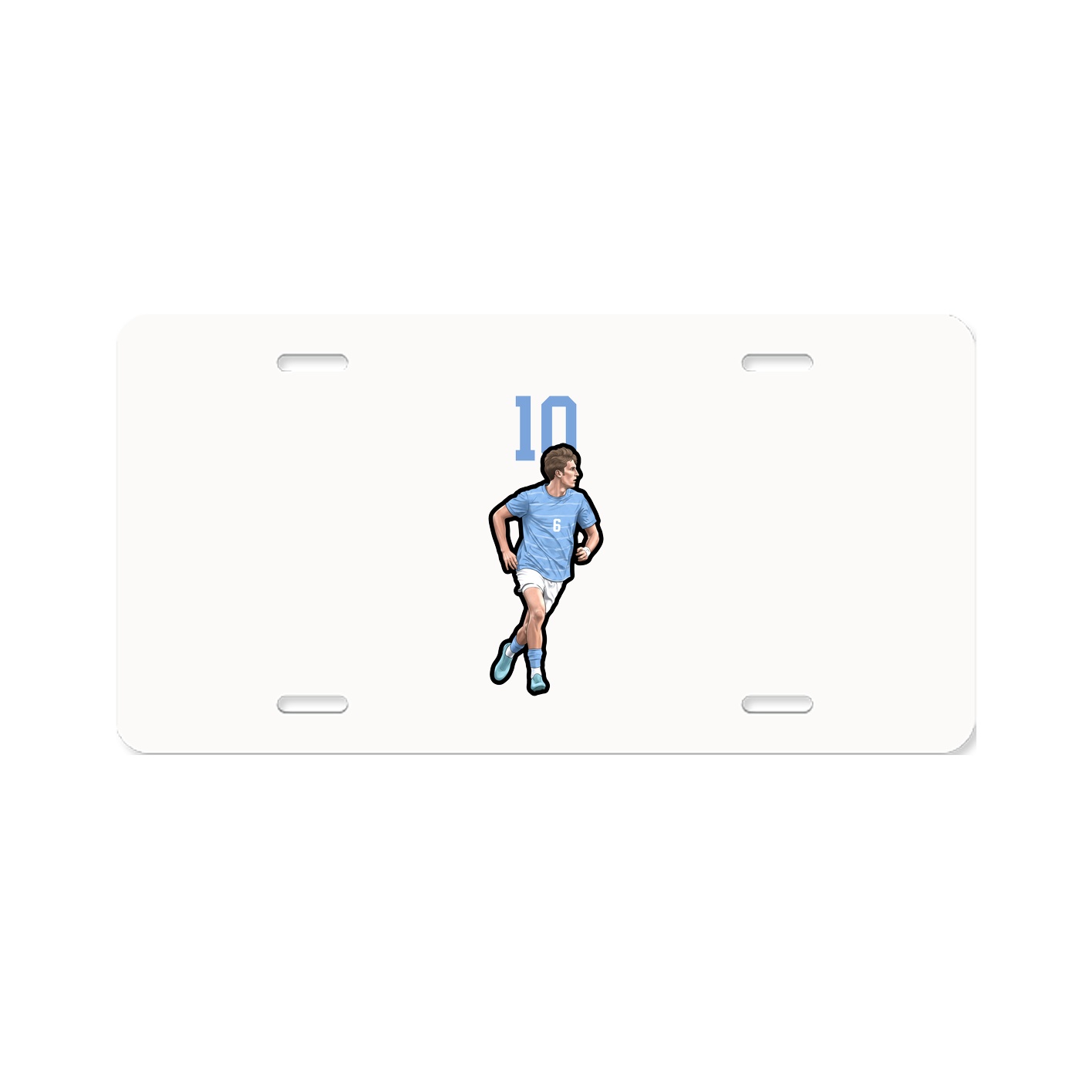 License Plate — Number Top in Classic