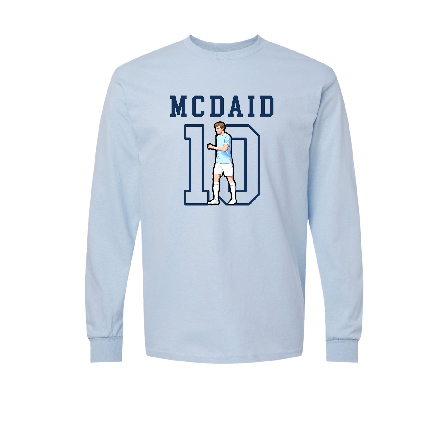 Long Sleeve Tee — Shirsey in Light Blue