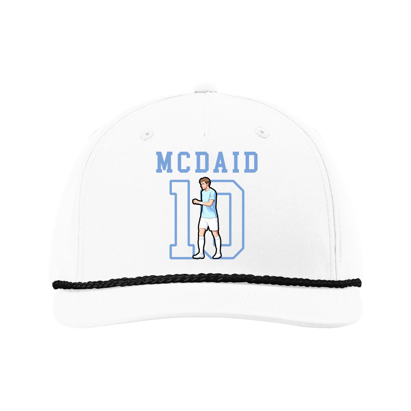 Five-Panel Classic Rope Cap — Shirsey in White
