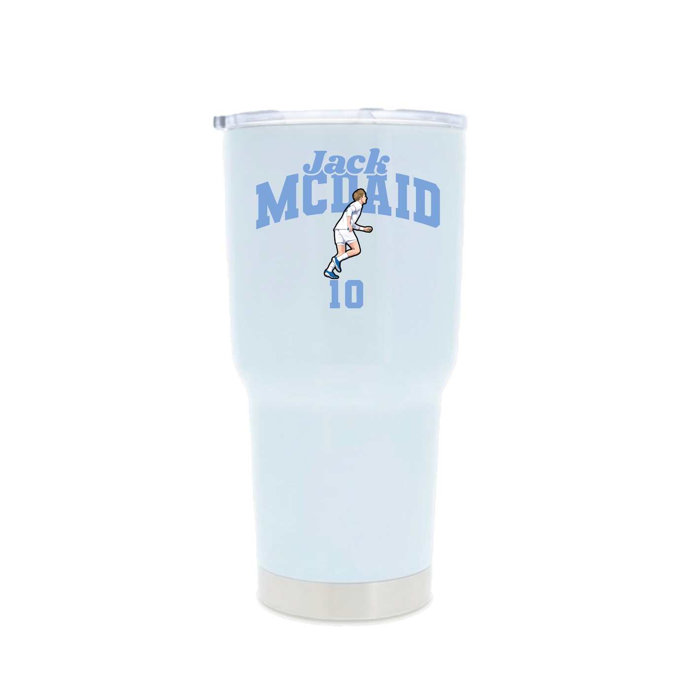 30oz Stainless Steel Tumbler — Signature Arch in White