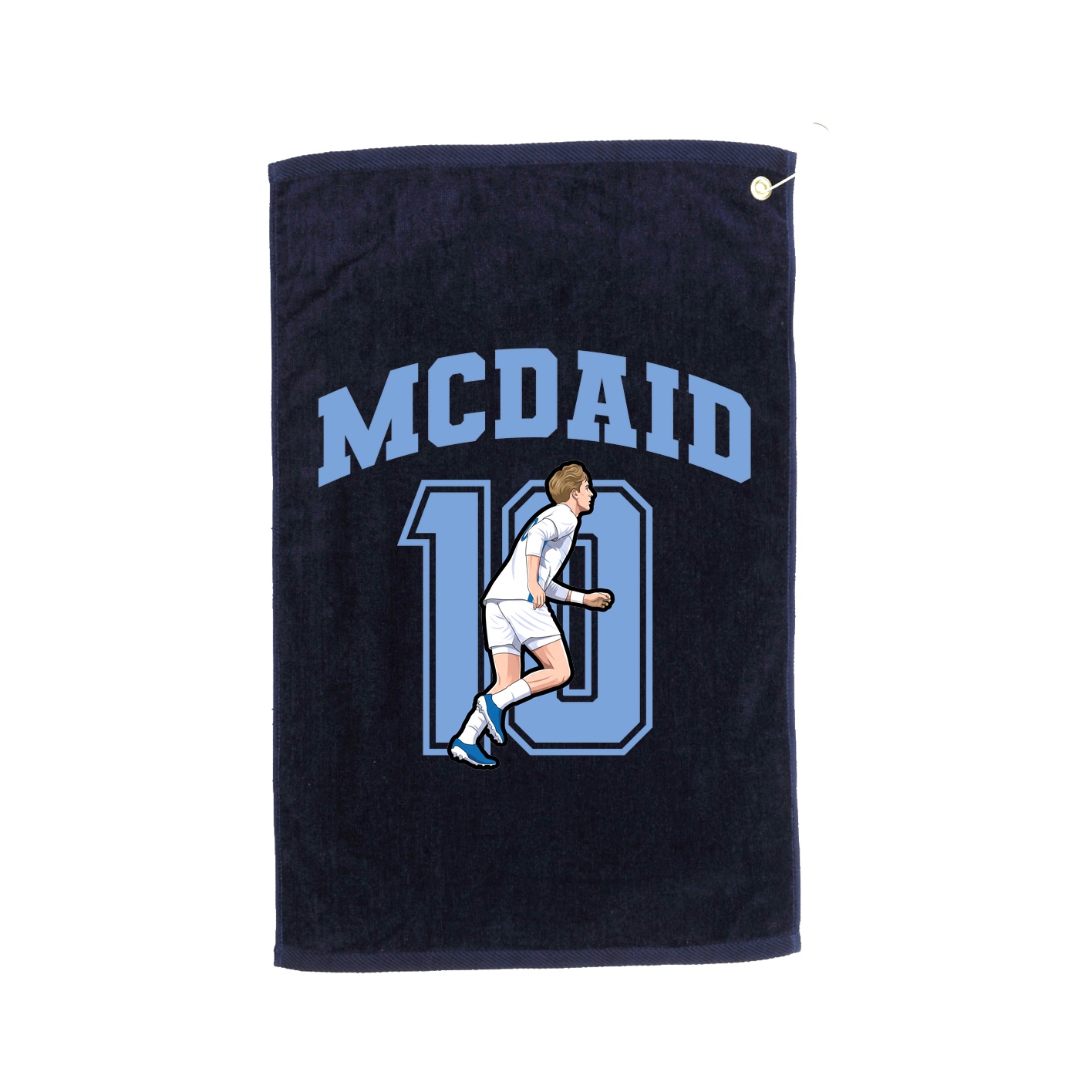 Golf Towel — Number in Navy
