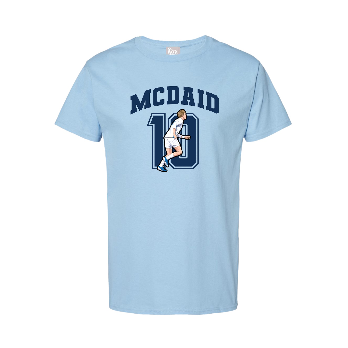 Tee — Number in Light Blue