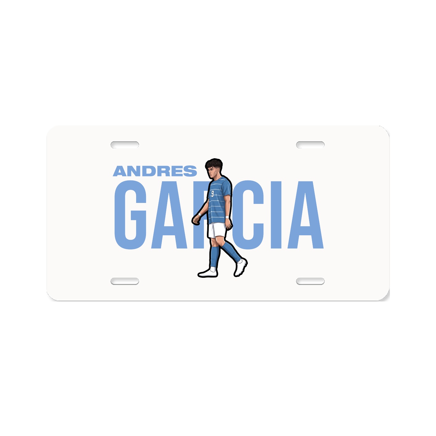 License Plate — Player Name in Classic
