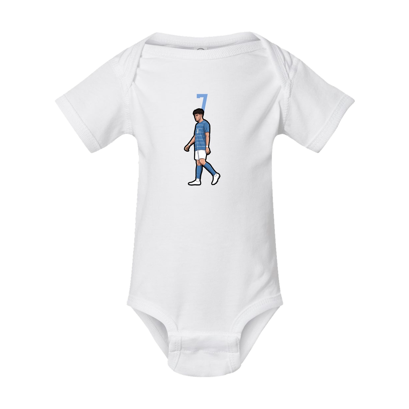 Baby Onesie — Number Top in White