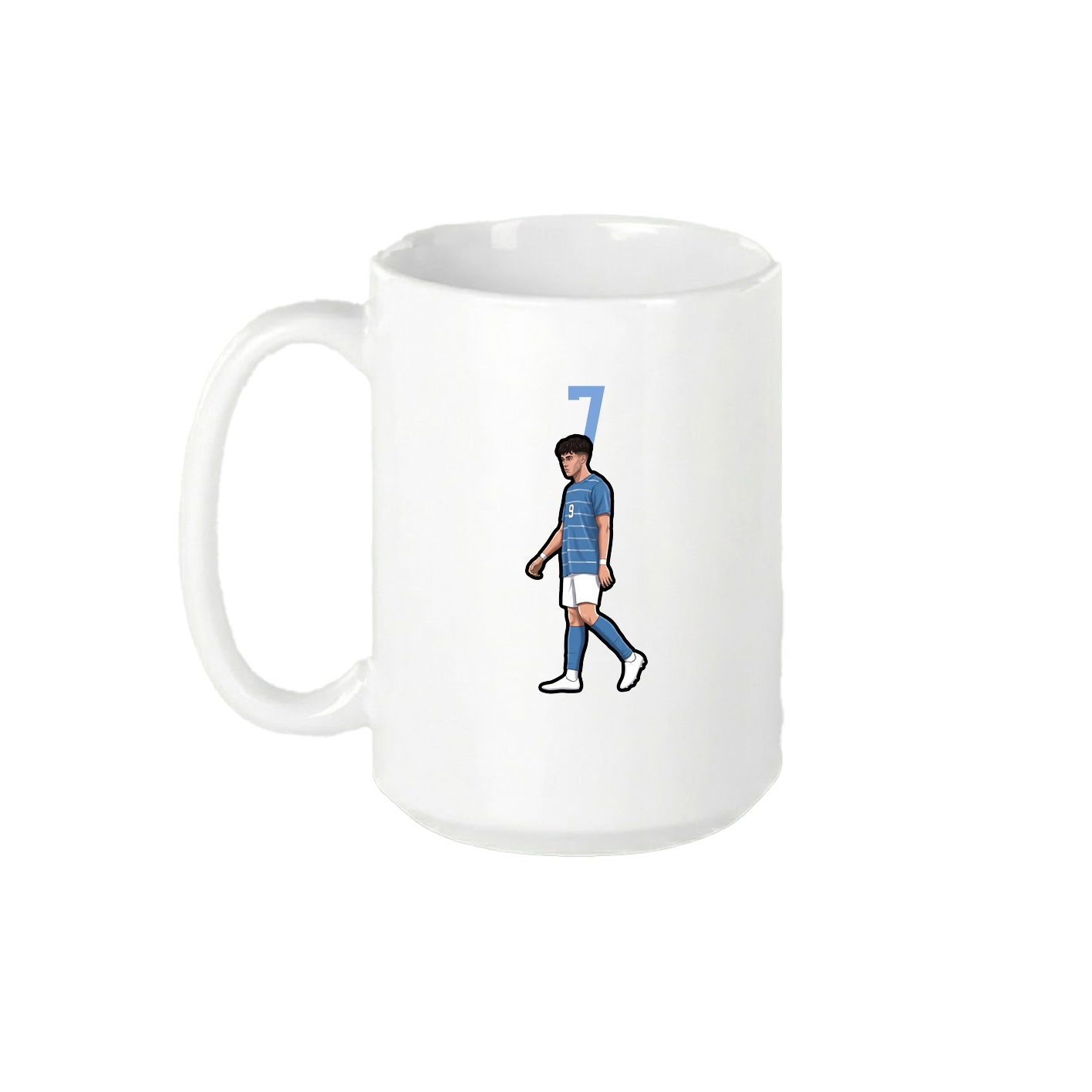 15oz Coffee Mug — Number Top in White