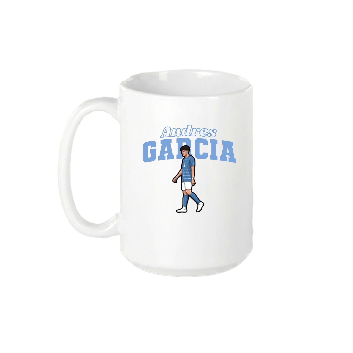 15oz Coffee Mug — Name Arch in White
