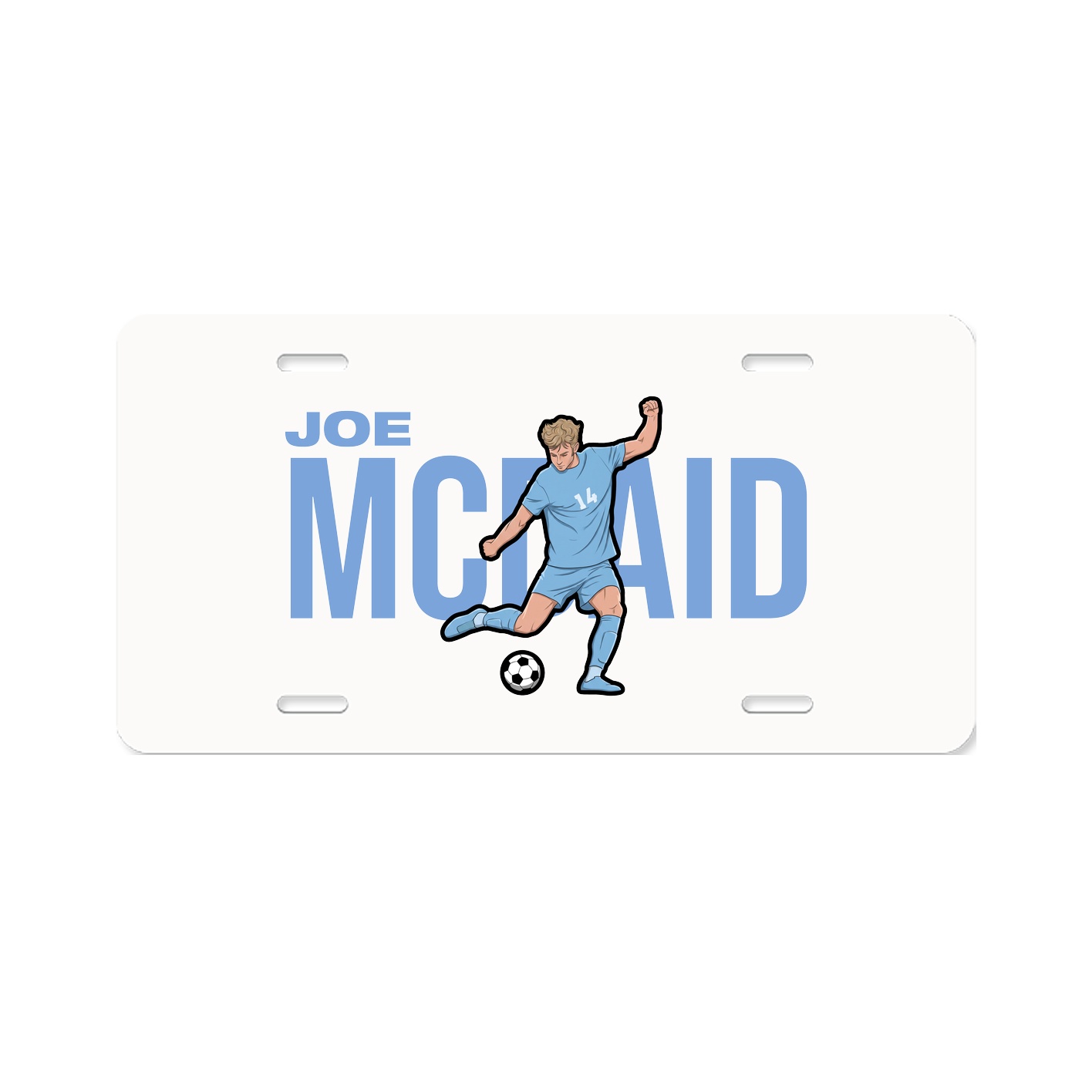 License Plate — Player Name in Classic
