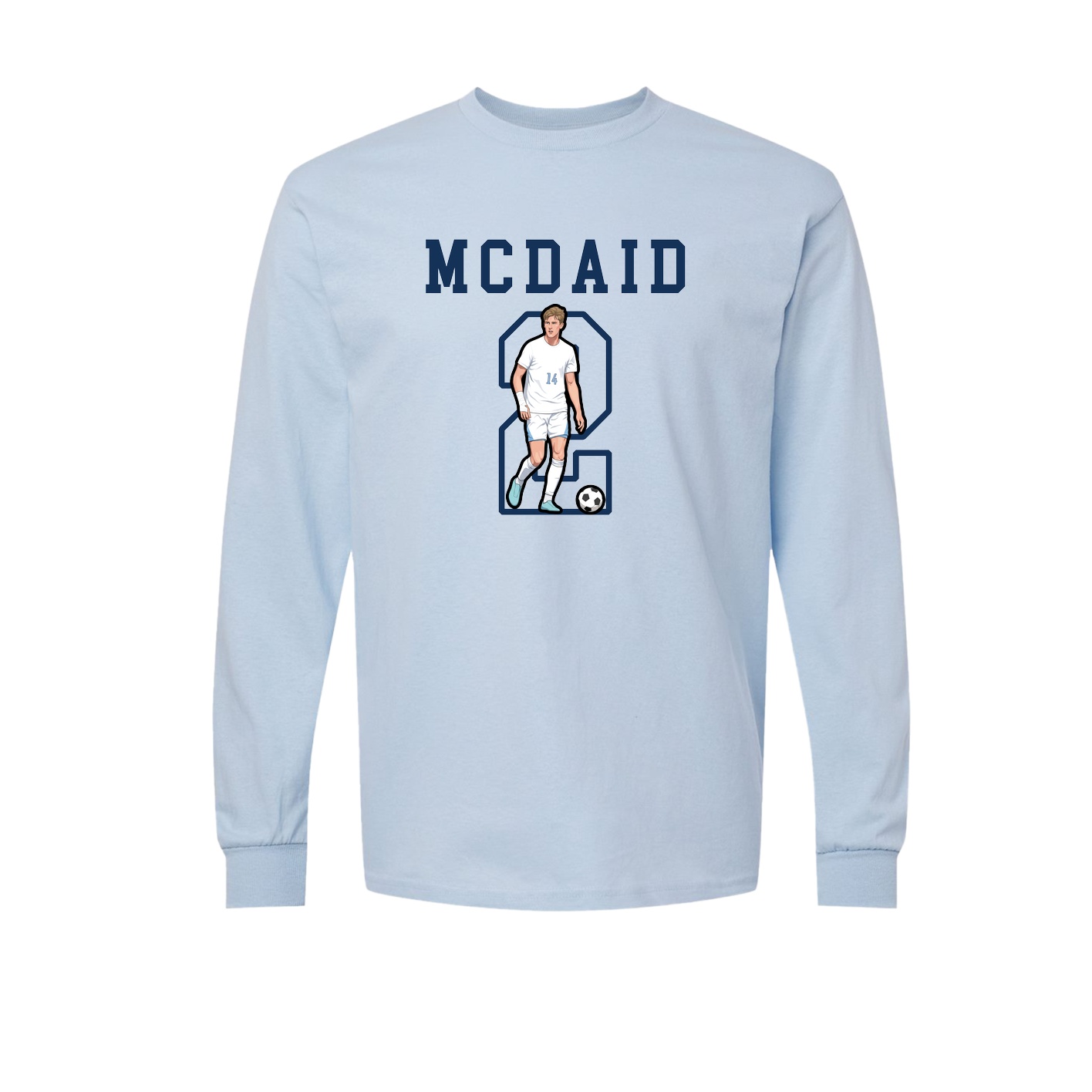 Long Sleeve Tee — Shirsey in Light Blue