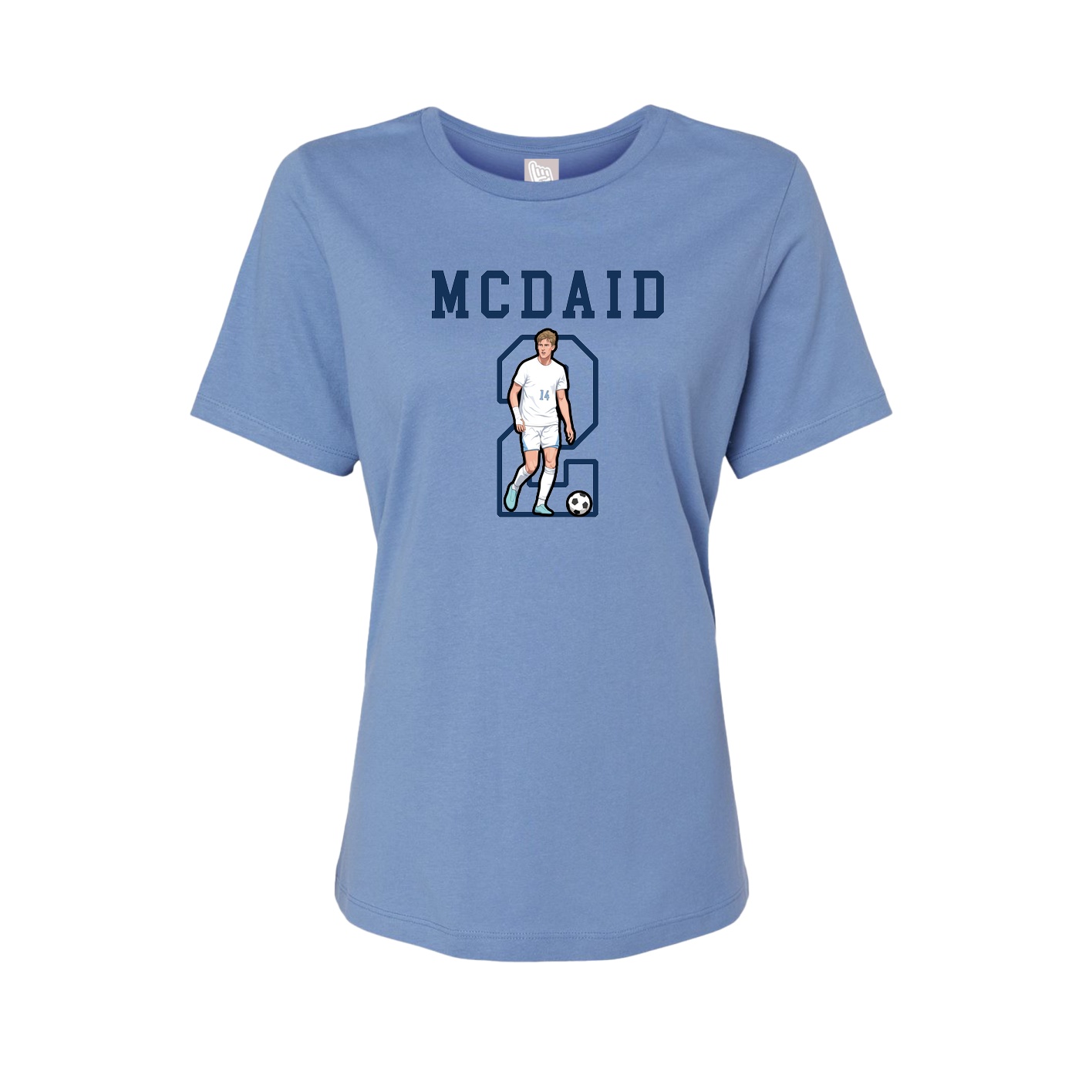 Fitted Women's Tee — Shirsey in Powder Blue