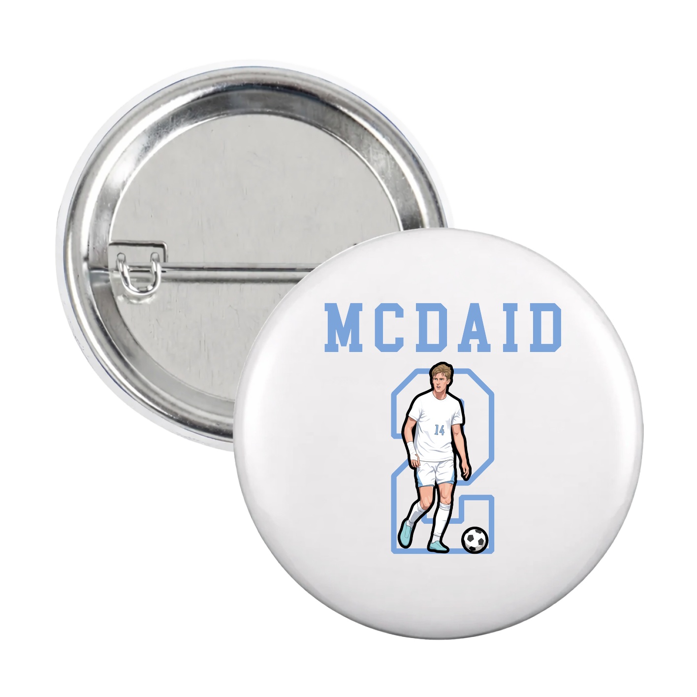 Game Day Button — Shirsey in White