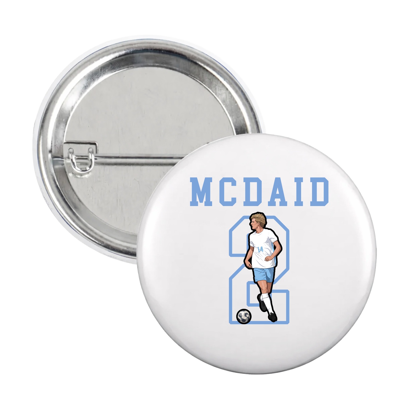 Game Day Button — Shirsey in White