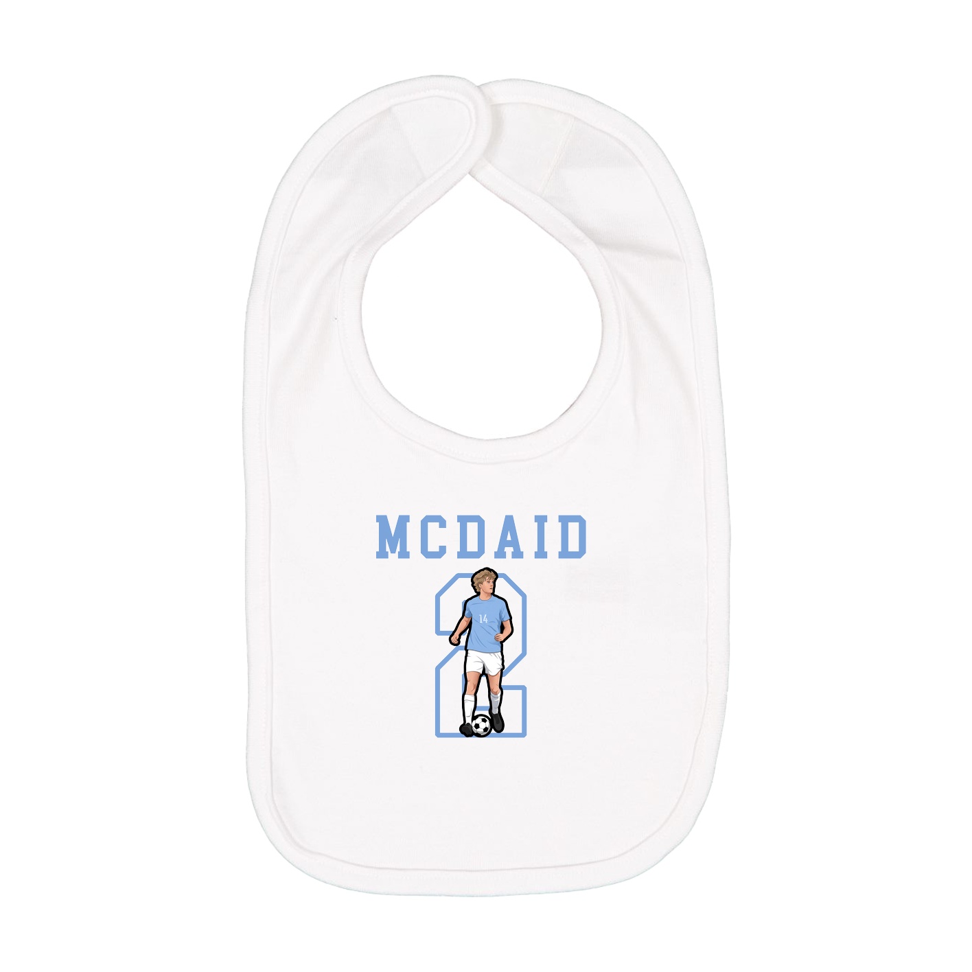 Infant Bib — Shirsey in White