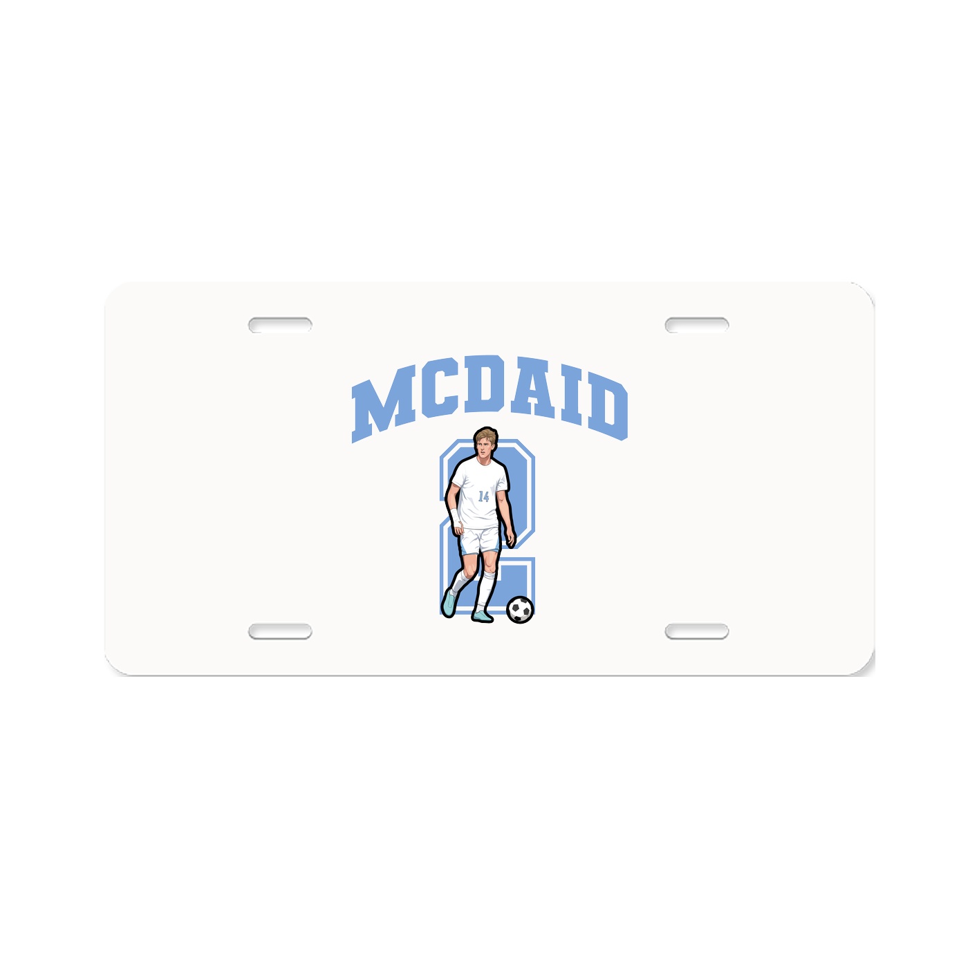 License Plate — Number in Classic