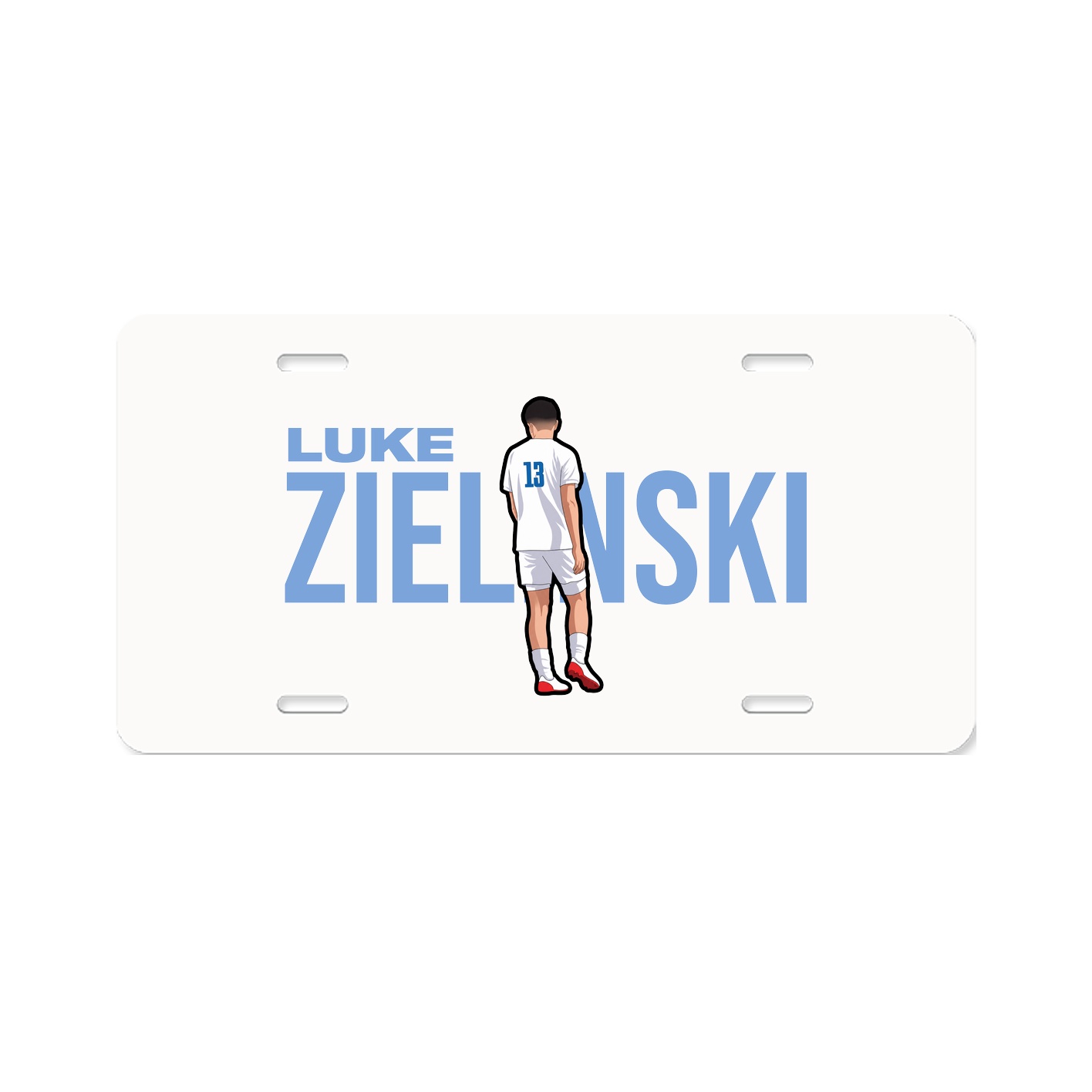 License Plate — Player Name in Classic