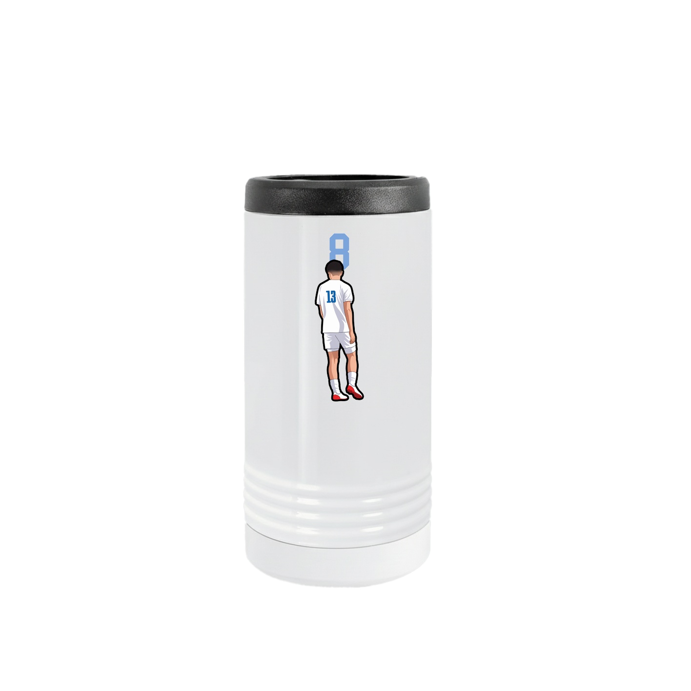 Slim Beverage Holder — Number Top in White