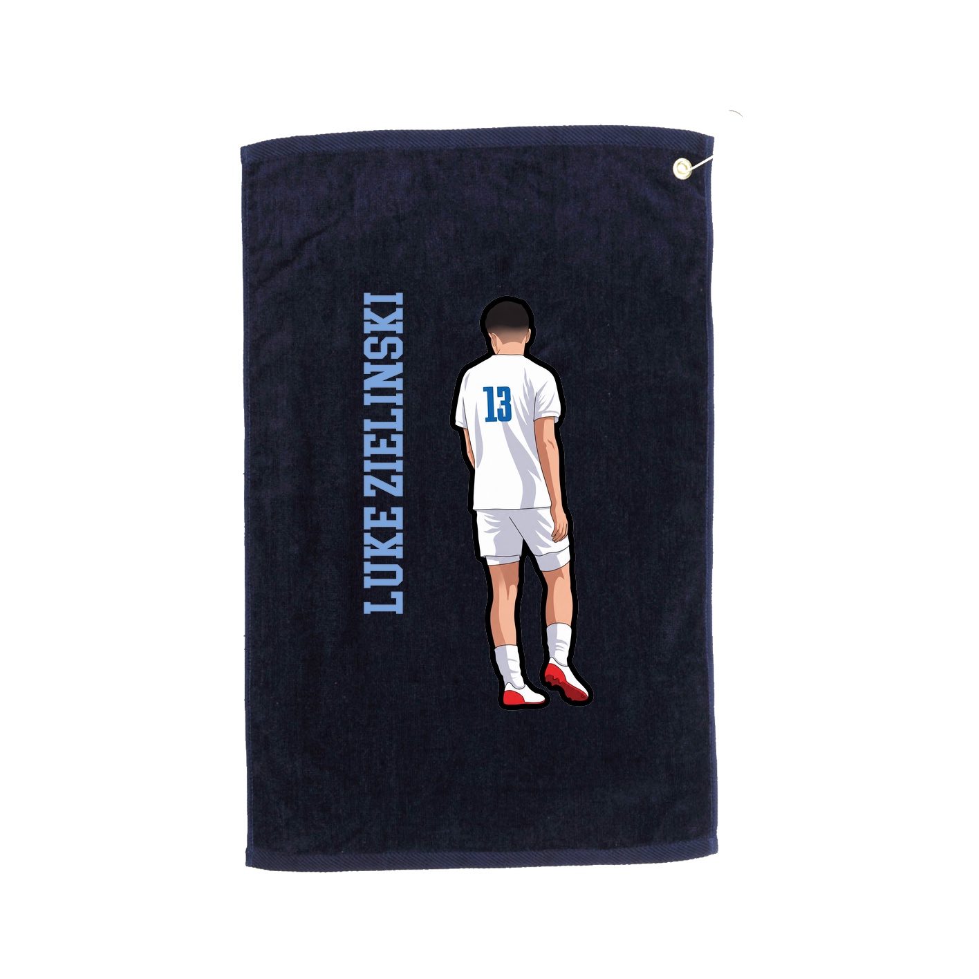Golf Towel — Name Vertical in Navy