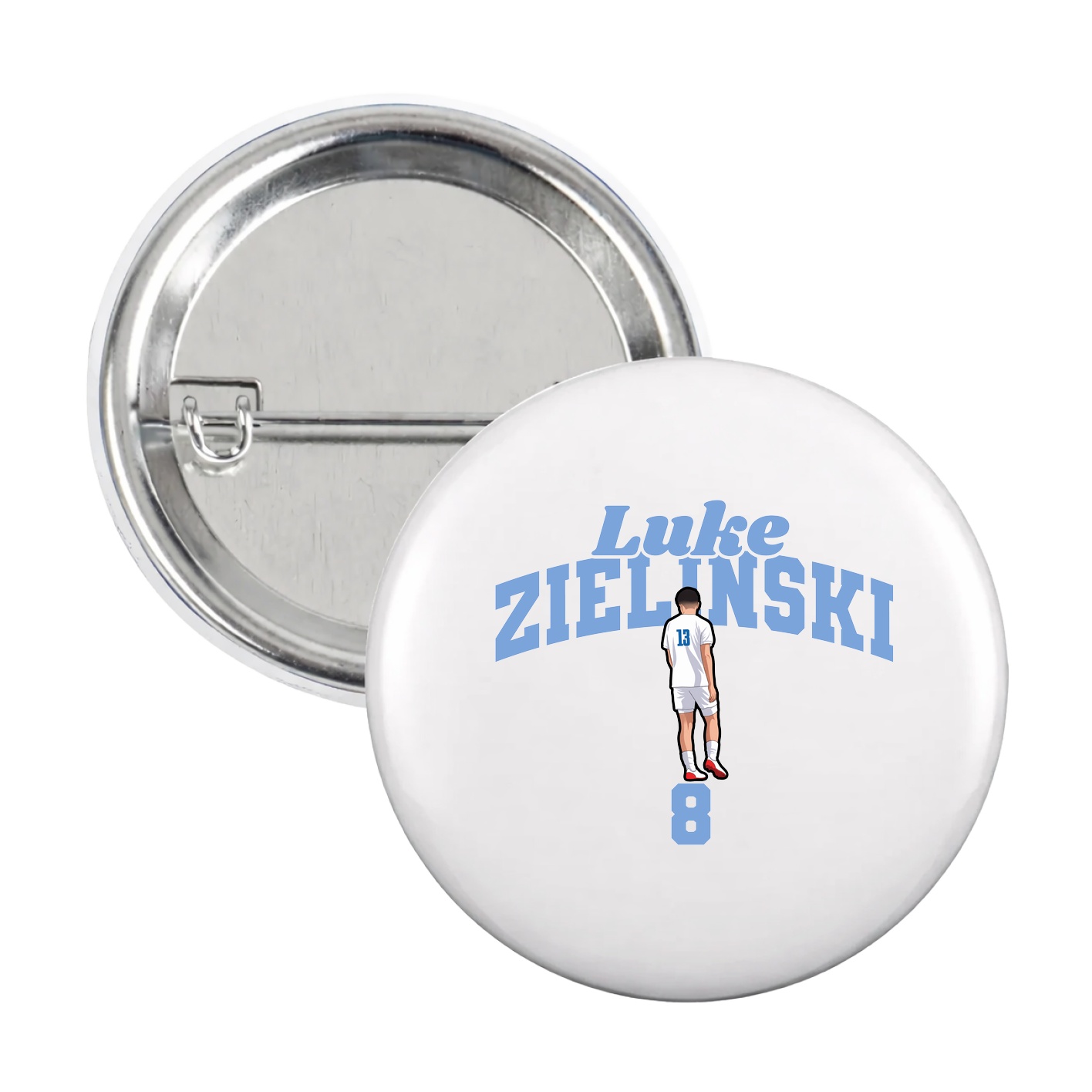 Game Day Button — Signature Arch in White