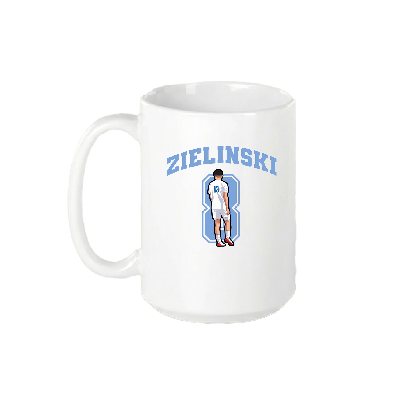 15oz Coffee Mug — Number in White