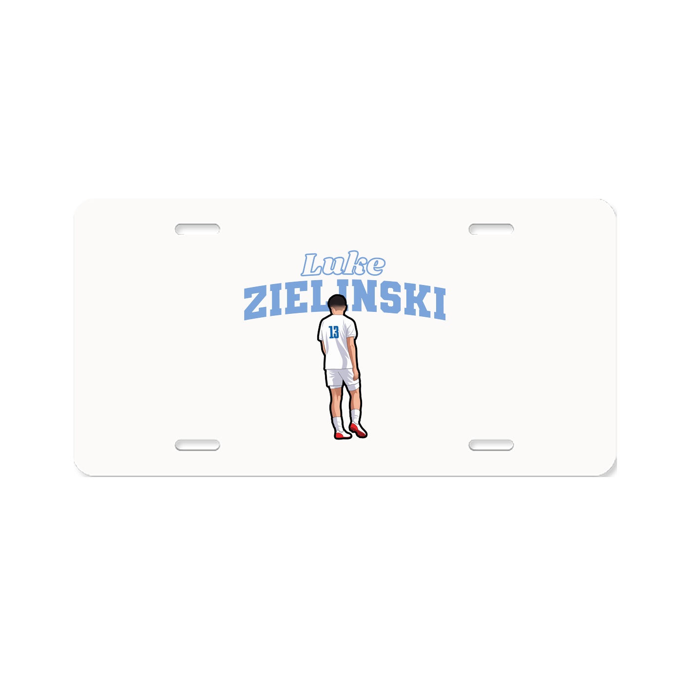 License Plate — Name Arch in Classic