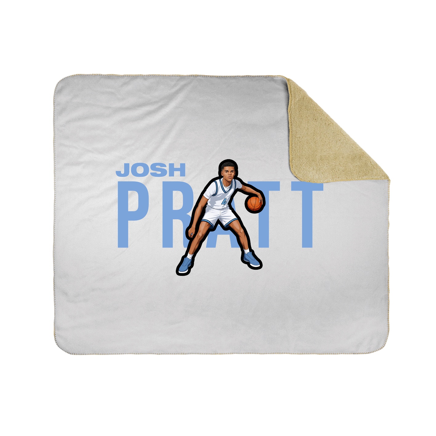 Throw Blanket — Player Name in White