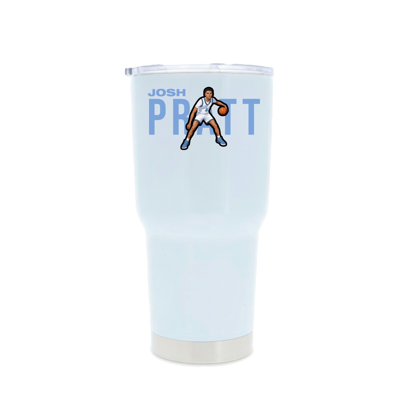 30oz Stainless Steel Tumbler — Player Name in White