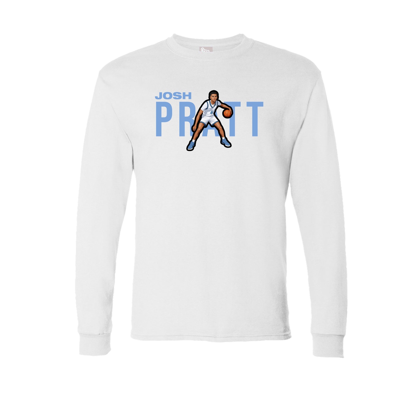 Long Sleeve Tee — Player Name in White