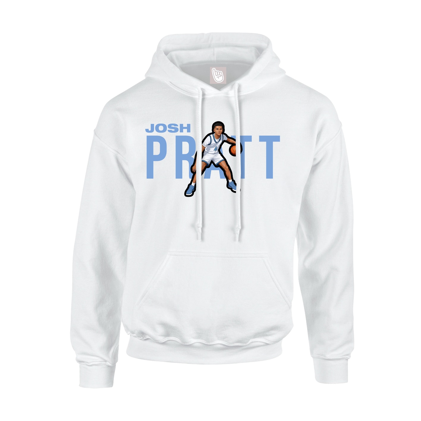 Youth Hoodie — Player Name in White