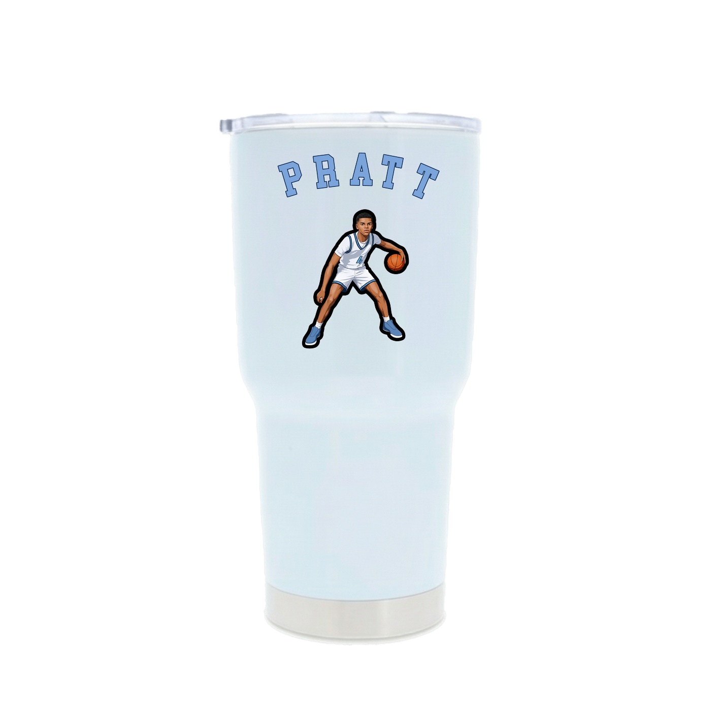 30oz Stainless Steel Tumbler — Shirsey Arch in White