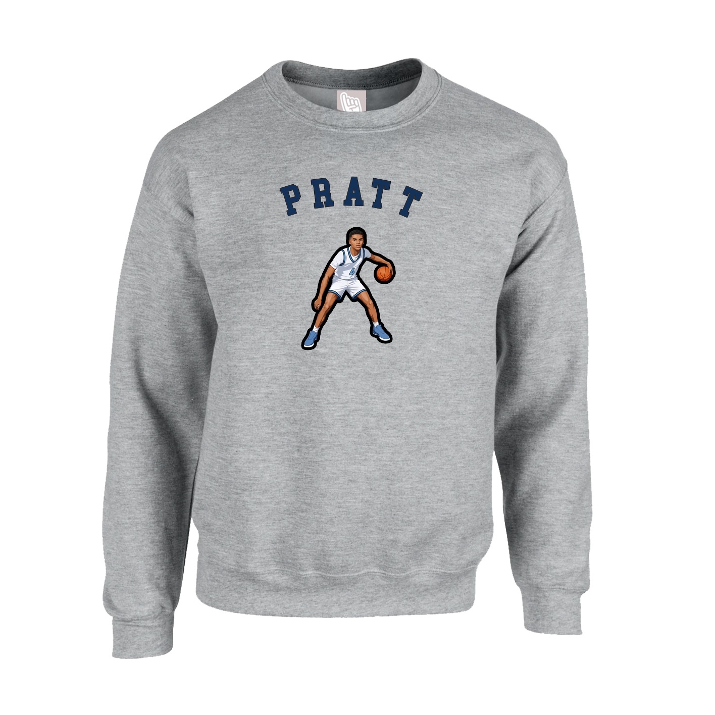 Fleece Crew — Shirsey Arch in Grey