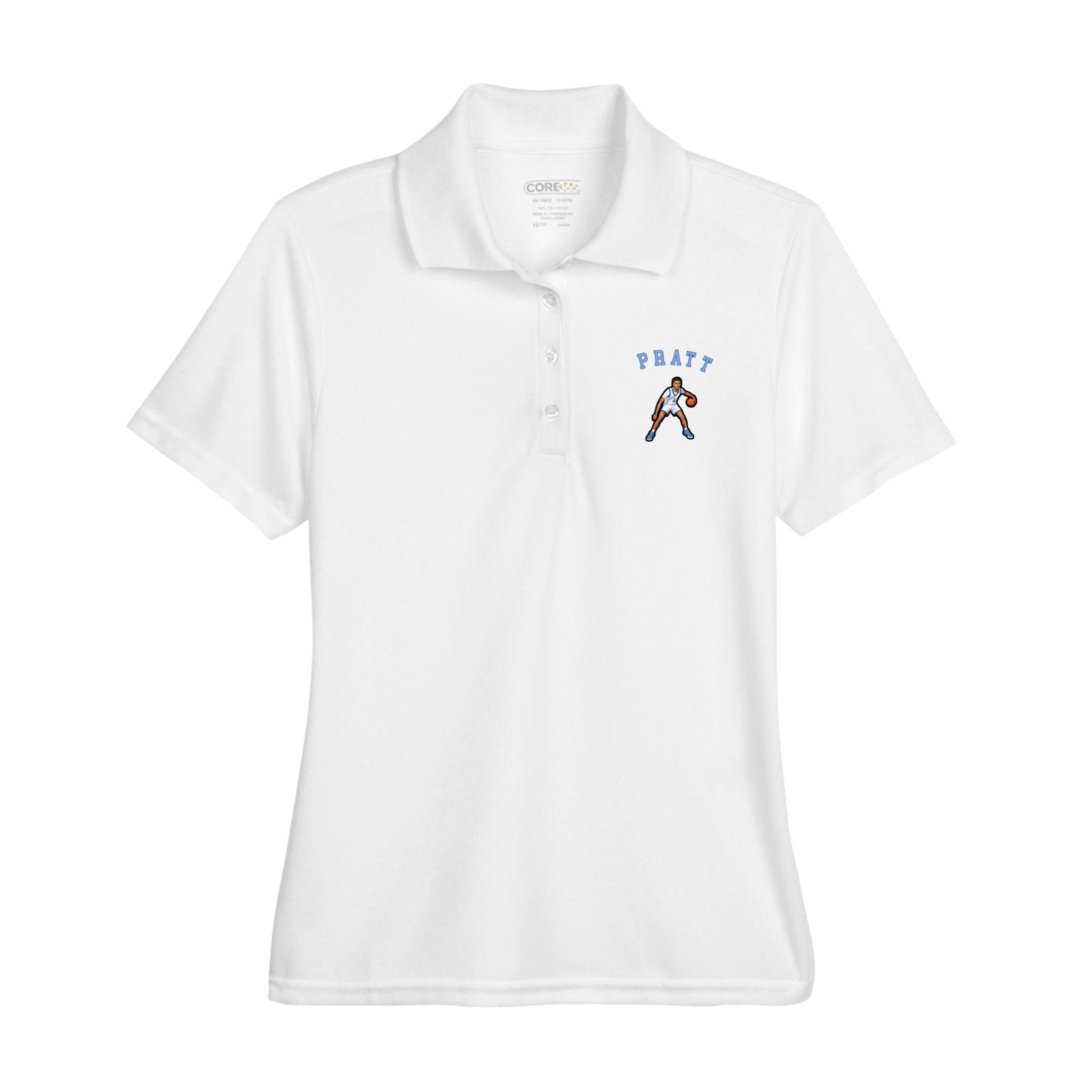 Womens Performance Polo — Shirsey Arch in White