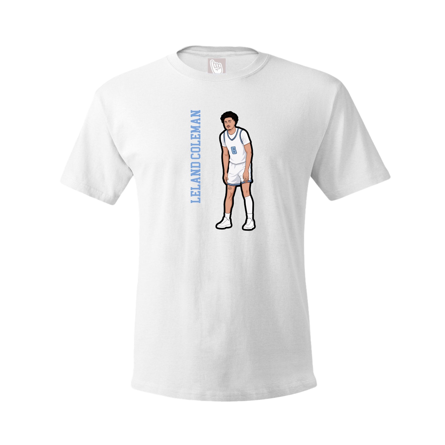 Tee — Name Vertical in White