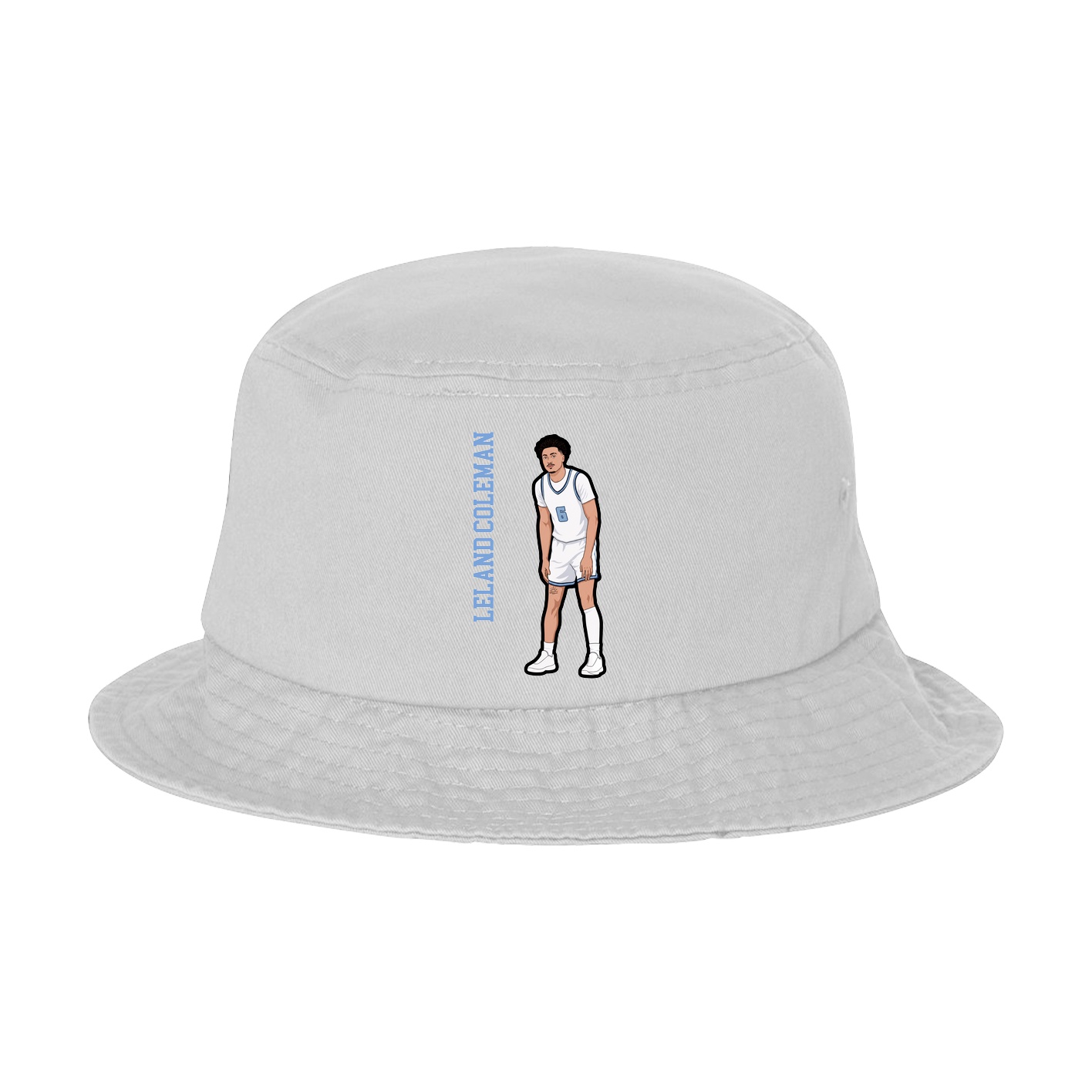 Bucket Cap — Name Vertical in White