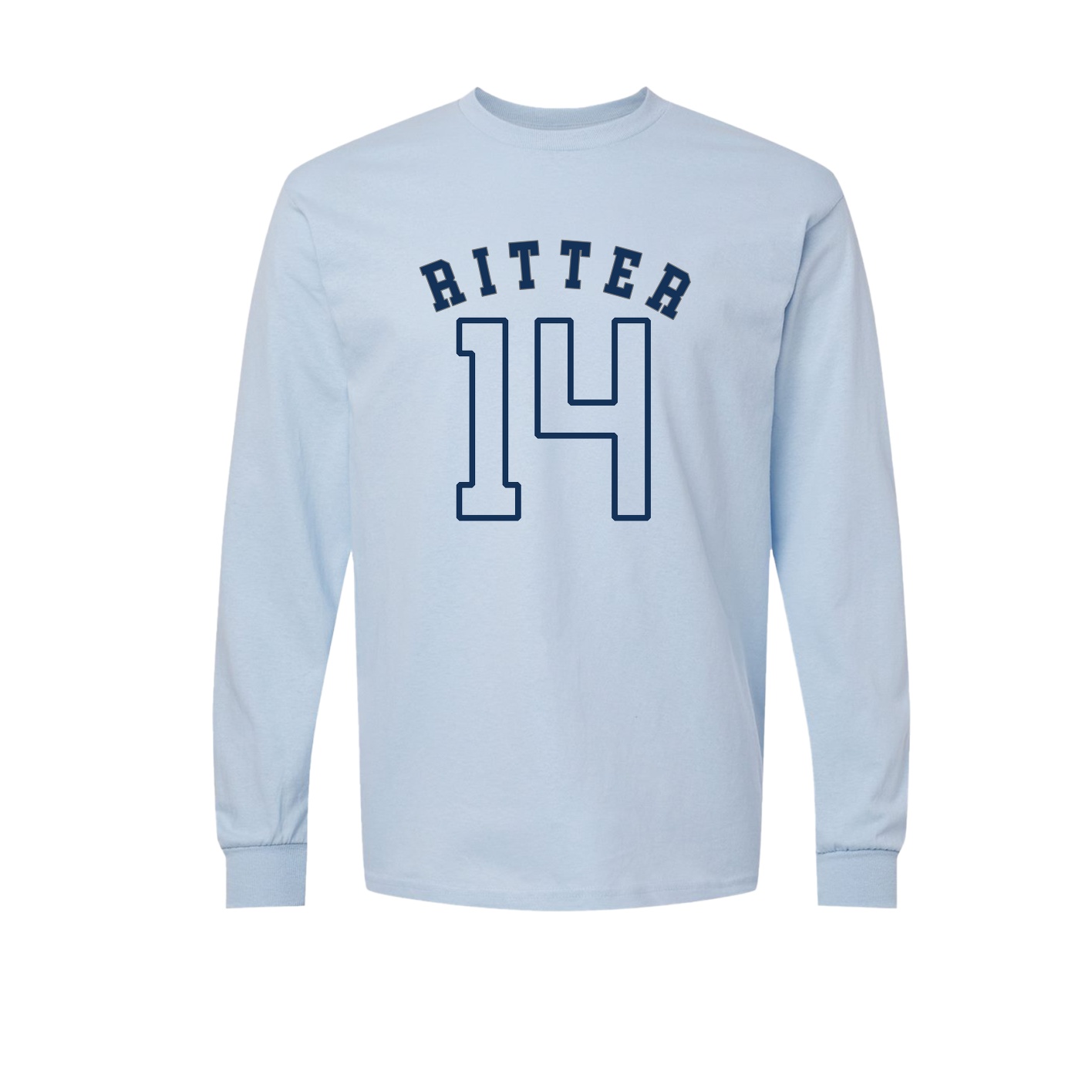 Long Sleeve Tee — Shirsey Arch in Light Blue