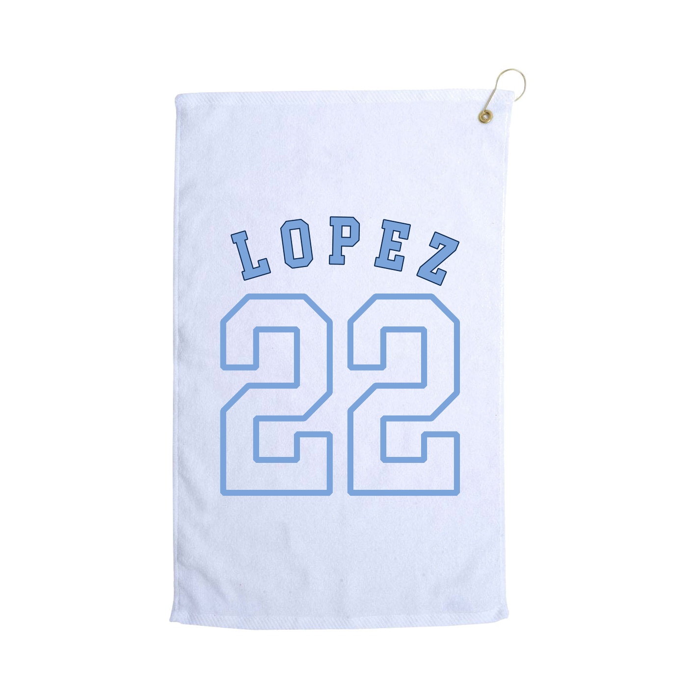 Golf Towel — Shirsey Arch in White