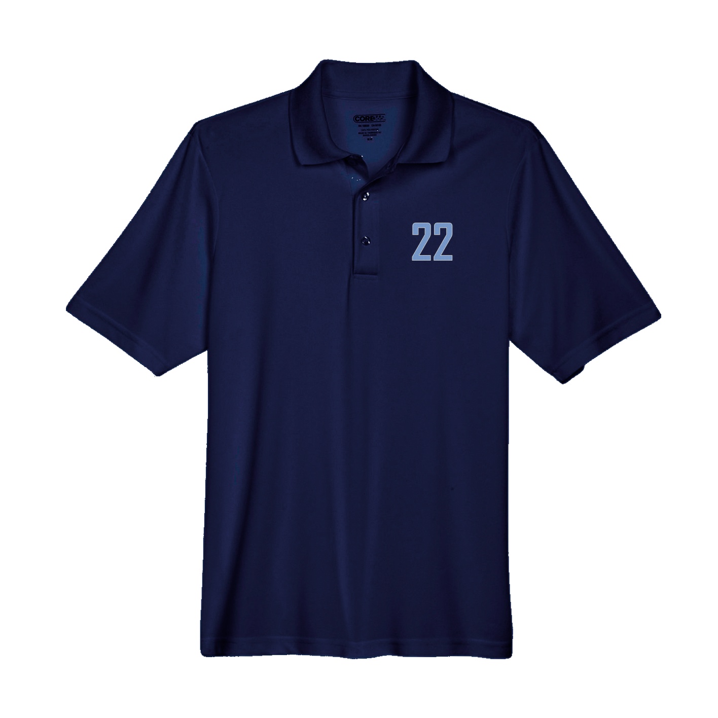 Performance Polo — Front Shirsy in Navy