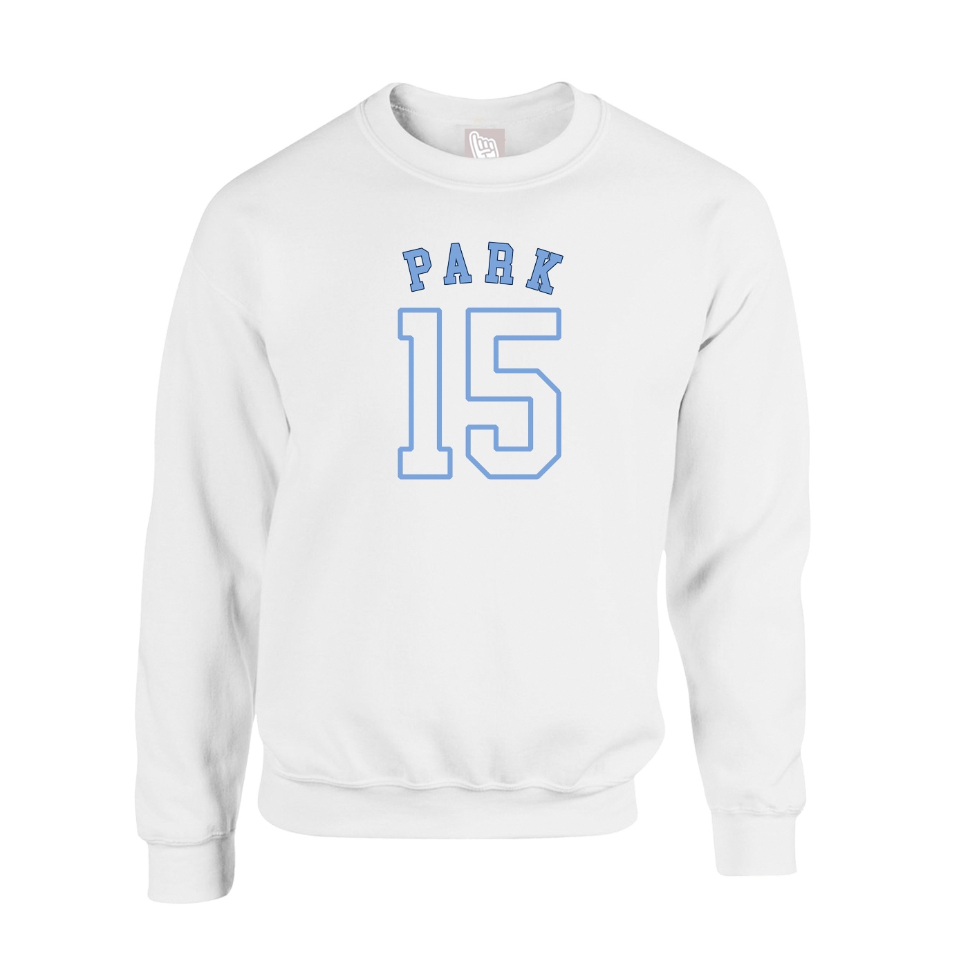 Fleece Crew — Shirsey Arch in White