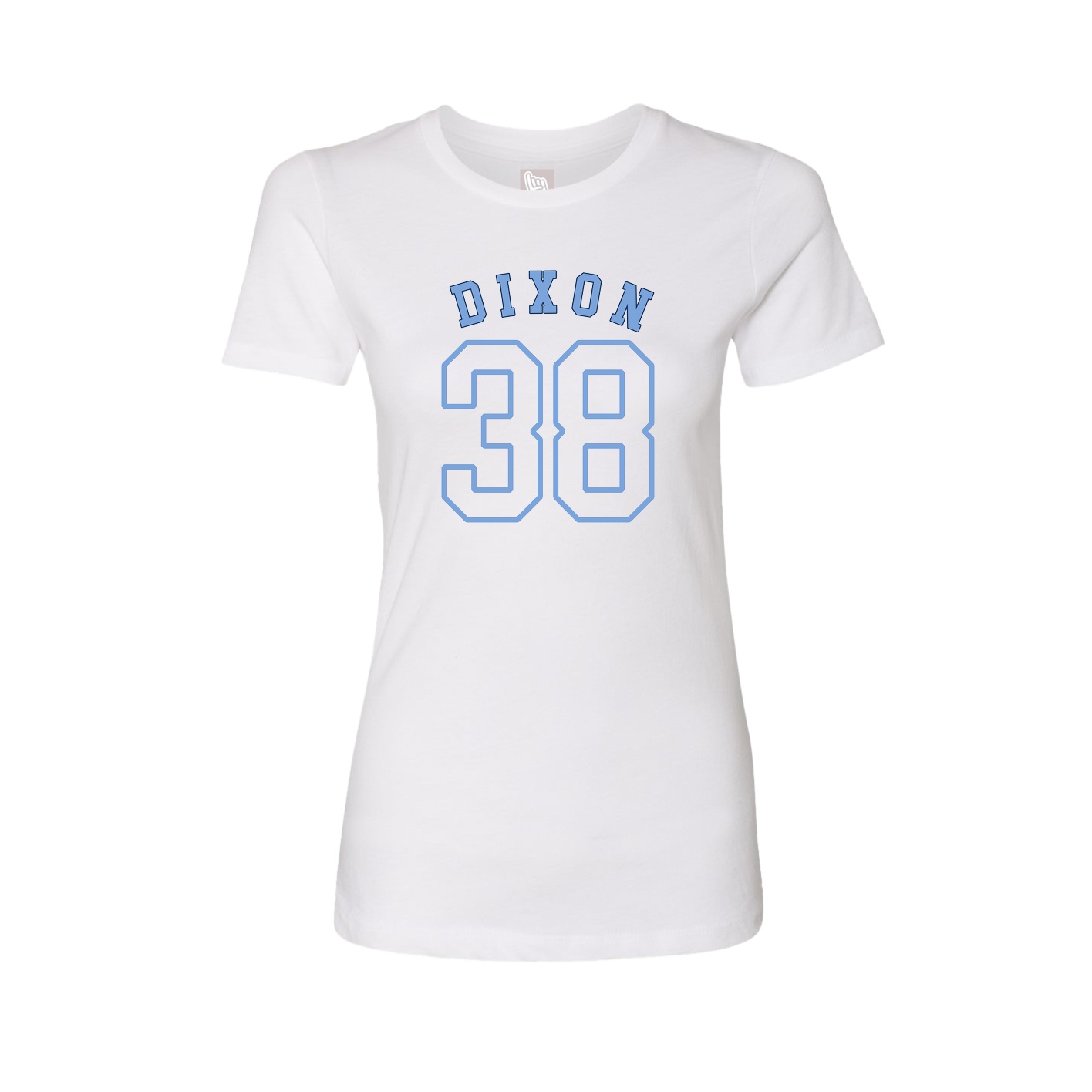 Fitted Women's Tee — Shirsey Arch in White
