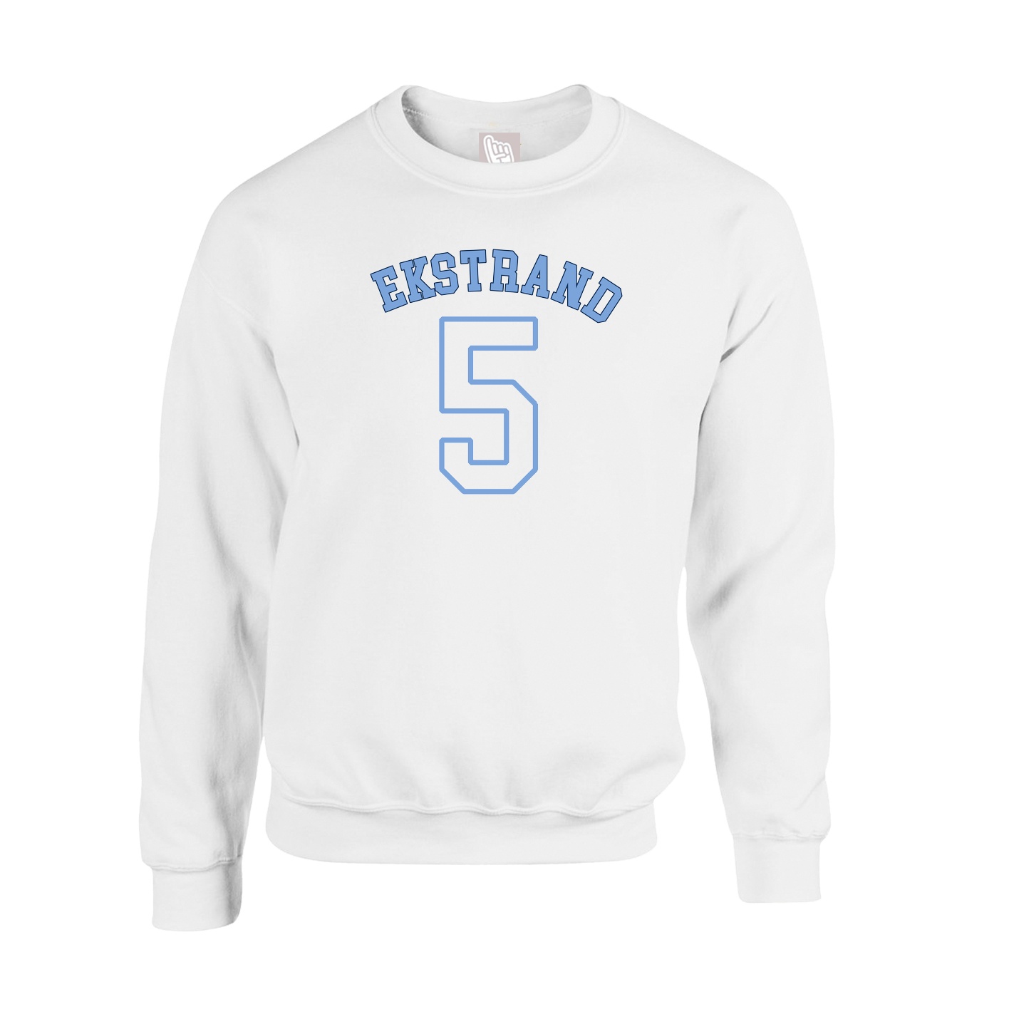 Fleece Crew — Shirsey Arch in White