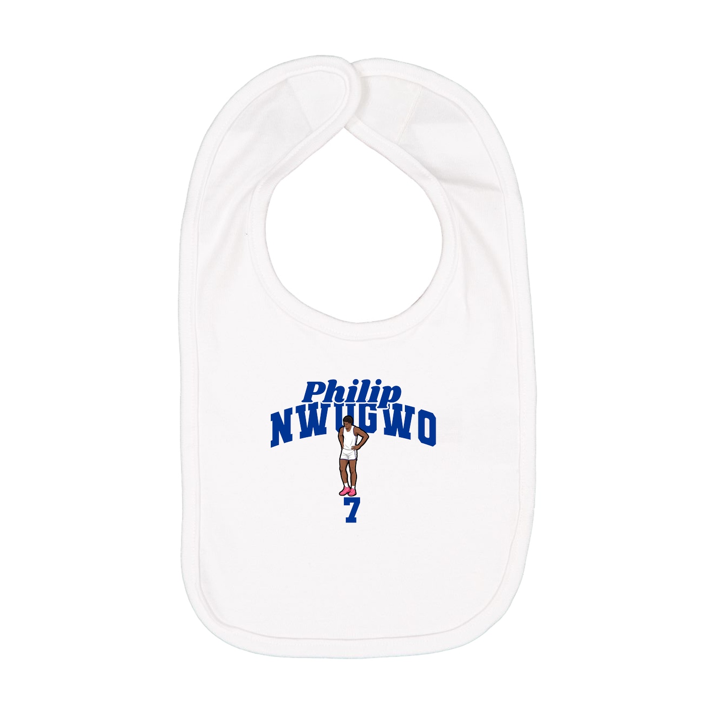 Infant Bib — Signature Arch in White