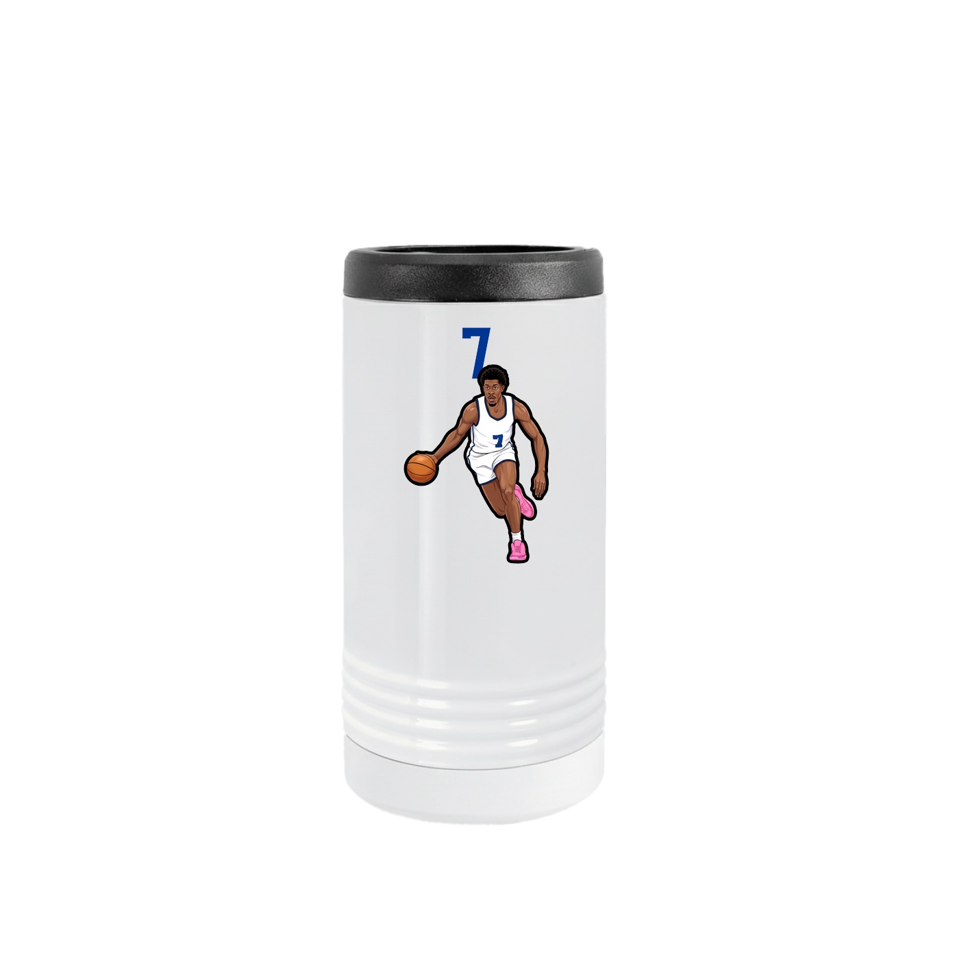 Slim Beverage Holder — Number Top in White