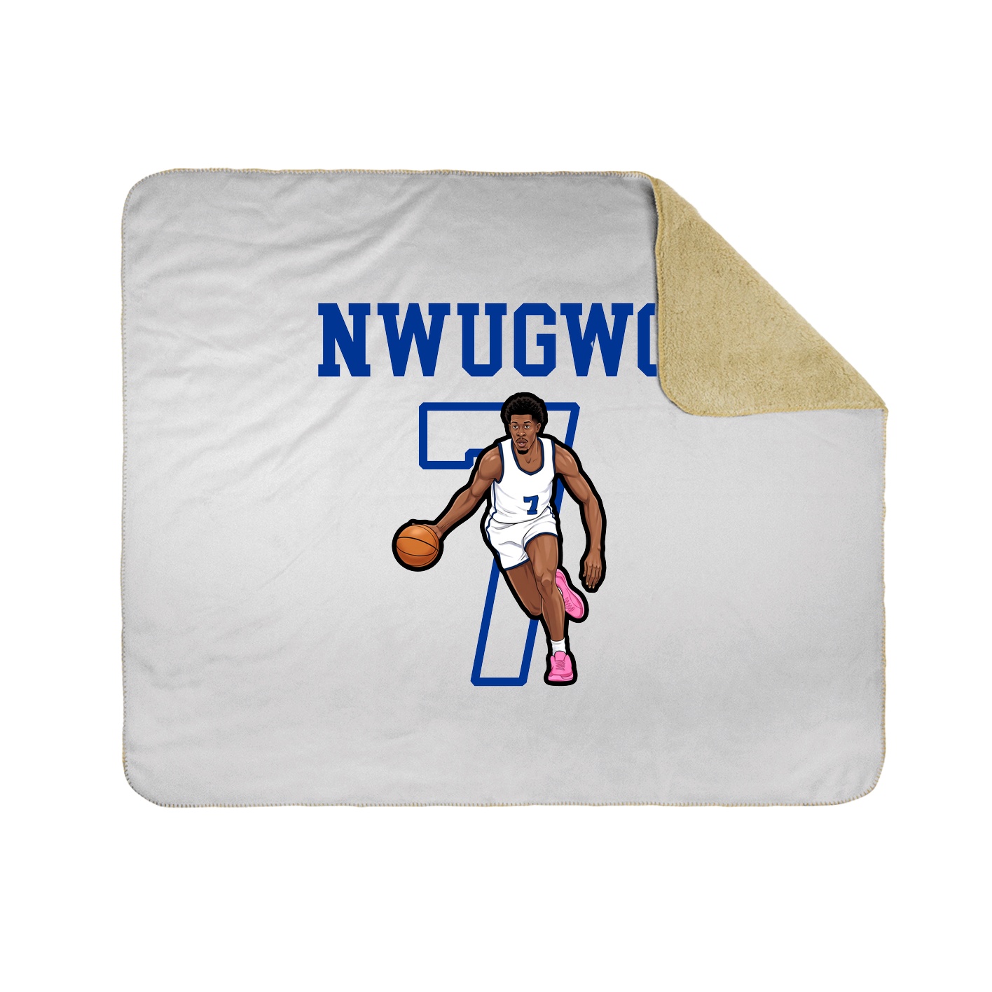 Throw Blanket — Shirsey in White