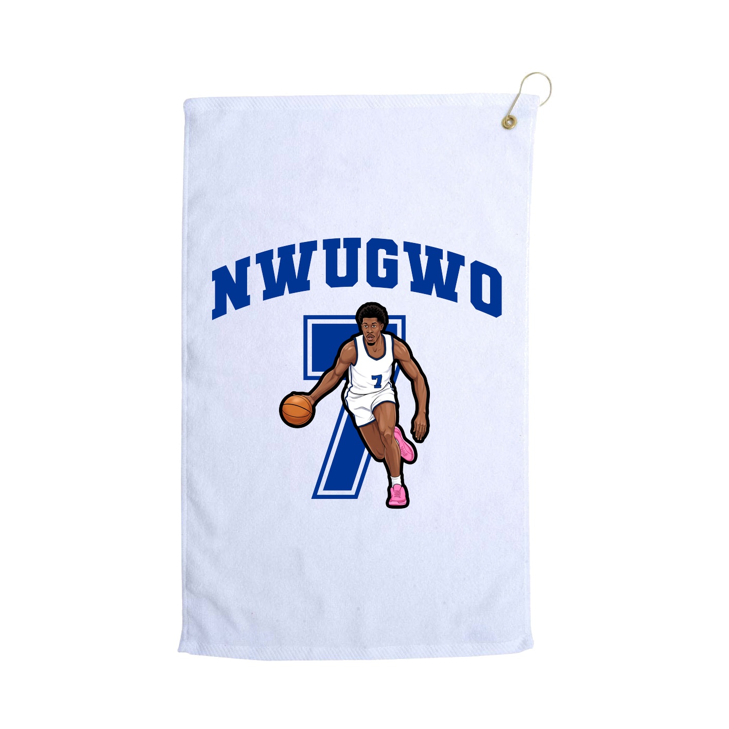 Golf Towel — Number in White