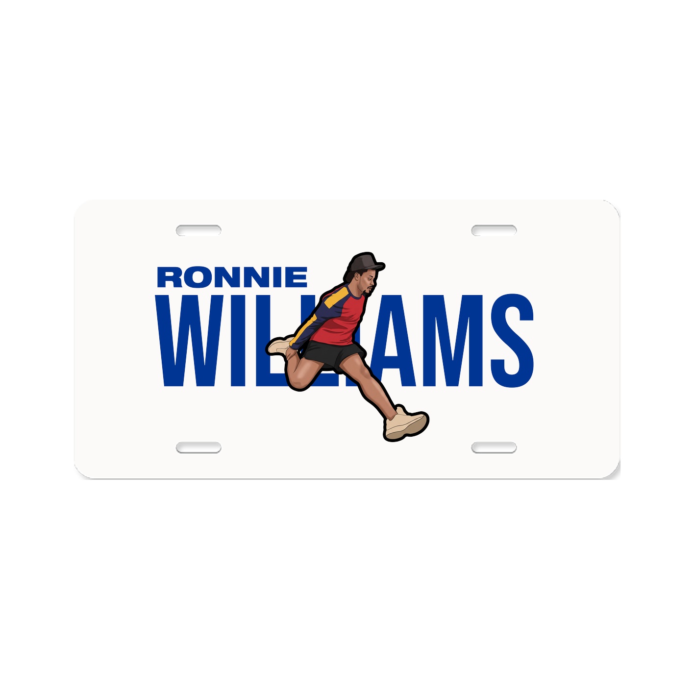License Plate — Player Name in Classic